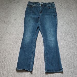 Chico's Dark Blue Flare Jeans